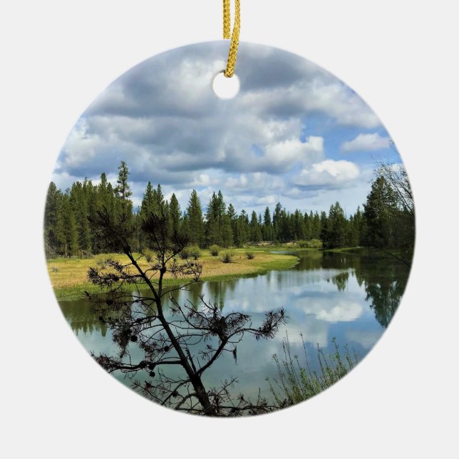 Deschutes River, OR Ceramic Ornament (Front)