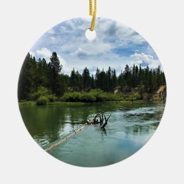 Deschutes River, Oregon Ceramic Ornament (Front)