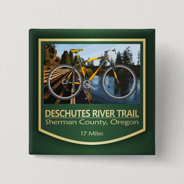 Deschutes River Trail (bike2) Button (Front)