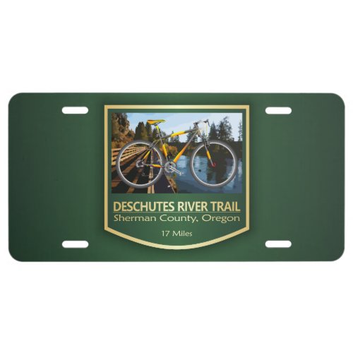 Deschutes River Trail bike2 License Plate