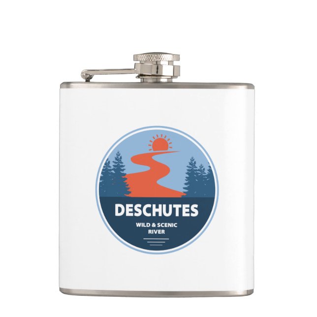 Deschutes Wild And Scenic River, Oregon Flask (Front)