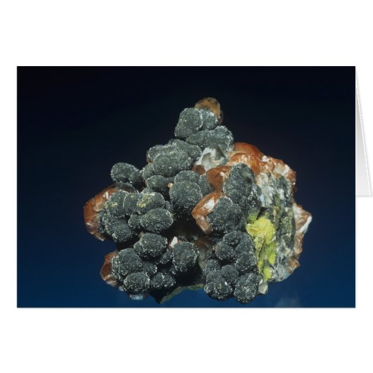 Descloizite on Calcite (Front Horizontal)