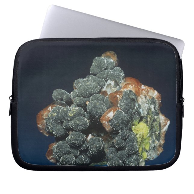 Descloizite on Calcite Laptop Sleeve (Front)