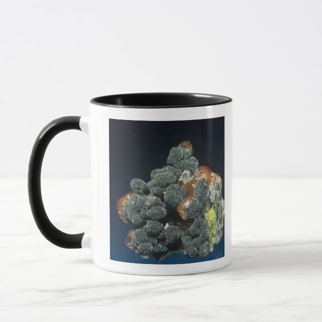 Descloizite on Calcite Mug (Left)