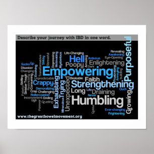 "Describe Your IBD" Word Cloud Poster