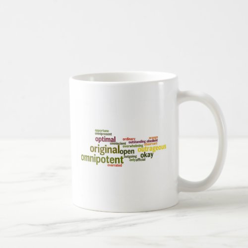 Describe yourself With Adjectives _ O Coffee Mug