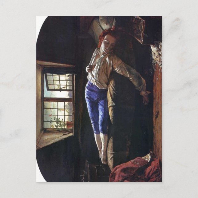 Description Description The Death of Chatterton He Postcard (Front)