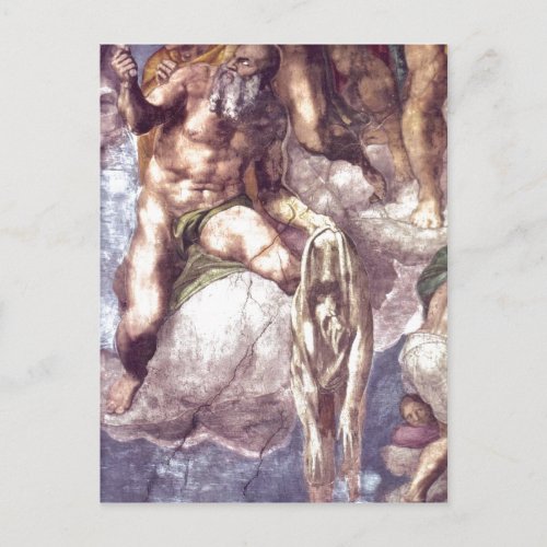 Description Detail of Michelangelo Sistine Chapel  Postcard