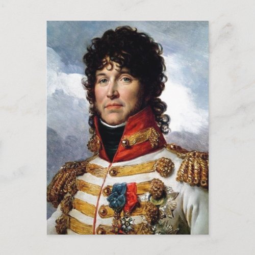 Description Fragment of portrait of Joachim Murat  Postcard