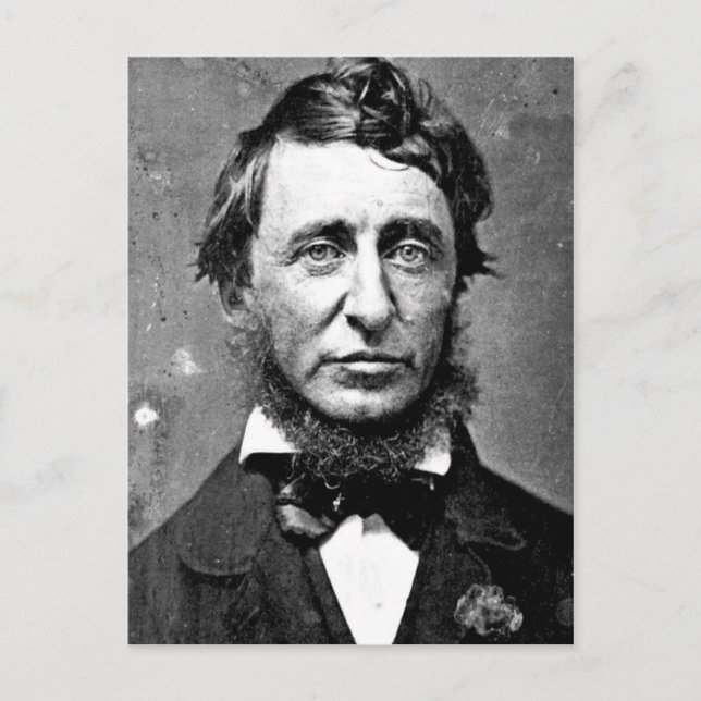 Description Henry David Thoreau (1817-1862) in Jun Postcard (Front)