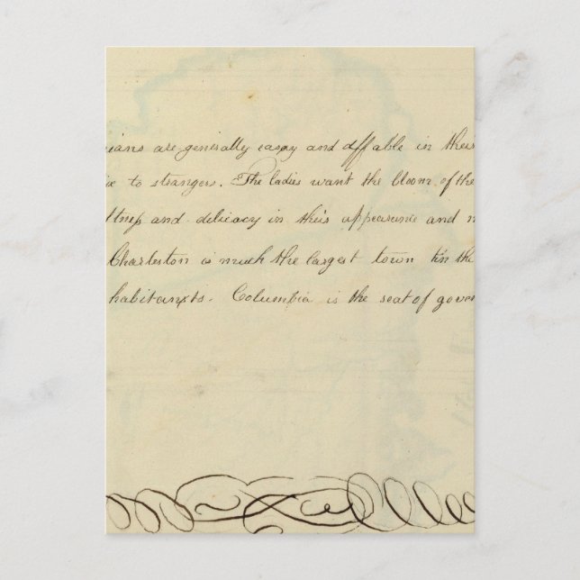 Description of South Carolina Postcard (Front)