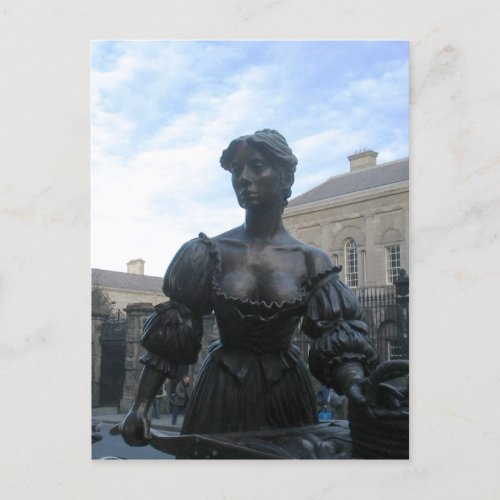 Description Statue de Molly Malone Molly Malone st Postcard