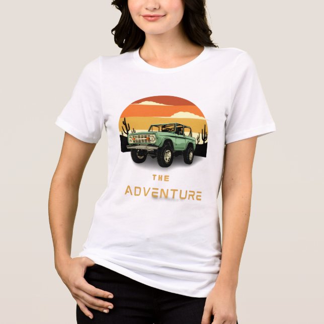 Desert Adventure Girl Vibes Tri-Blend Shirt (Front)