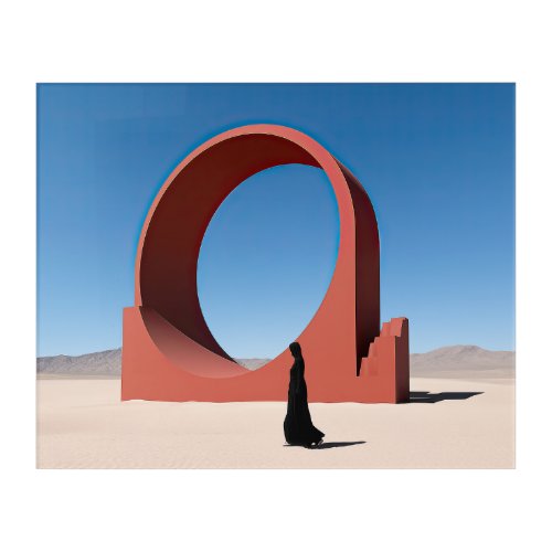 Desert Arcana Crimson Gateway Acrylic Print
