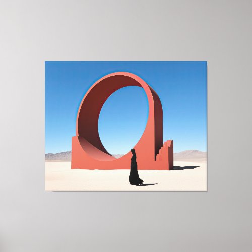 Desert Arcana Crimson Gateway Canvas Print