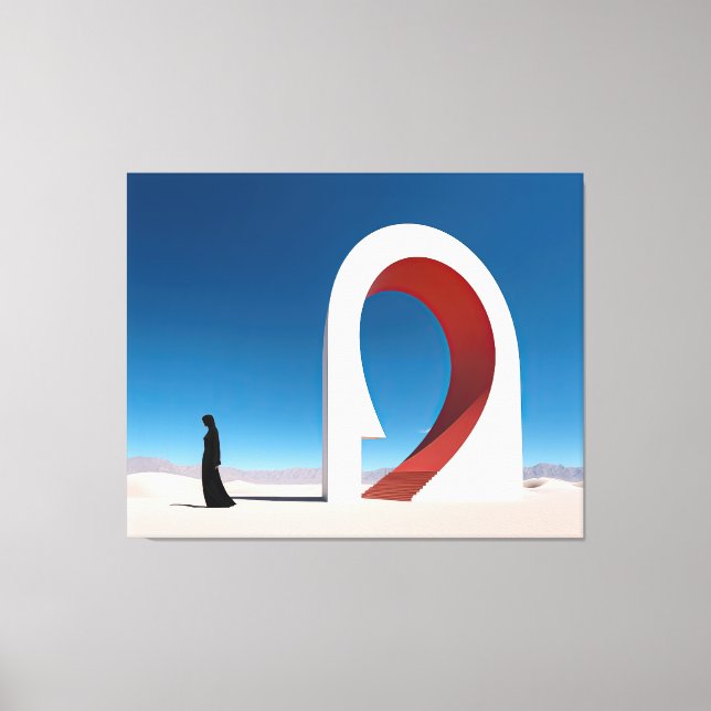 Desert Arcana: Genesis of the Infinite Canvas Print (Front)