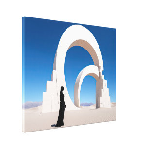 Desert Arcana: Monoliths of Memory Canvas Print