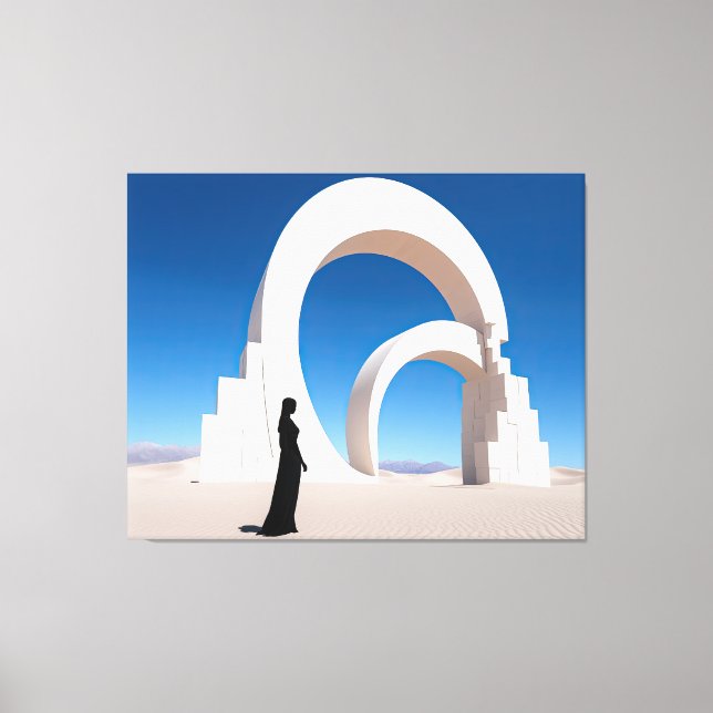 Desert Arcana: Monoliths of Memory Canvas Print (Front)