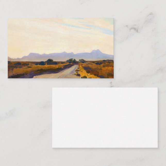 Desert Autumn by Maynard Dixon Business Card (Front/Back)