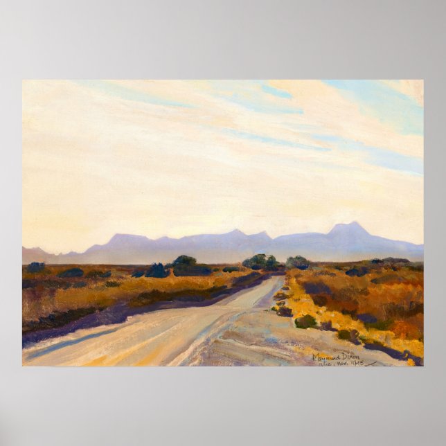 Desert Autumn by Maynard Dixon Poster (Front)