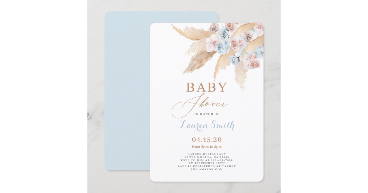 Desert Baby Shower Boy Invitation Zazzle