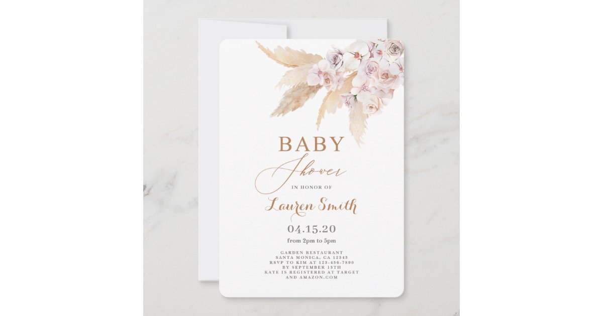 Desert Baby Shower Invitation