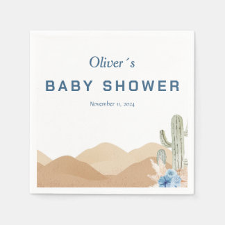 desert baby shower napkins