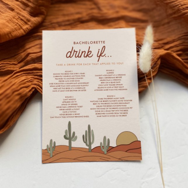 Desert Bachelorette Drink If Game Card (Creator Uploaded)