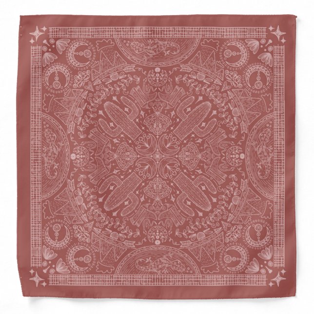 Desert bandana boho in clay (Front)