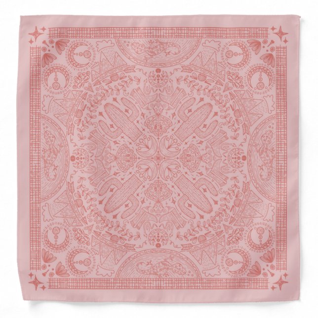 Desert Bandana in pink (Front)