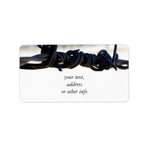 Desert Barbed Wire Label