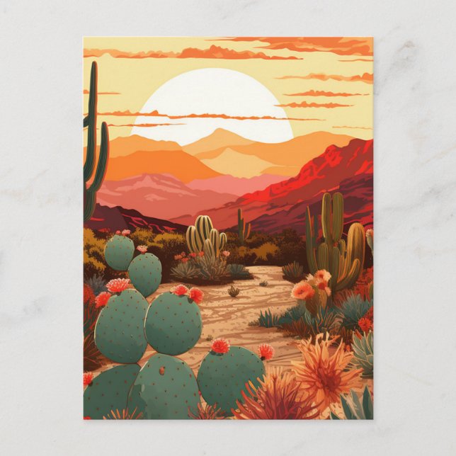 Desert Beauty #1 Poster Postcard (Front)