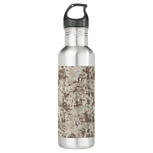 Desert Beige Style Digital Camouflage Water Bottle