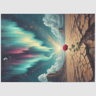 Desert Bloom Awakening – Surreal Rose Fantasy  Tissue Paper