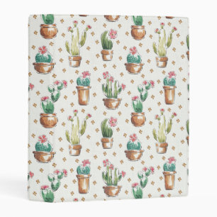 Desert Bloom Step Blossom Pattern Mini Binder