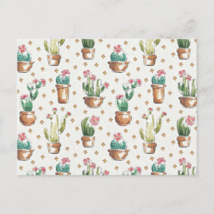 Desert Bloom Step Blossom Pattern Postcard