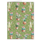 Desert Bloom Step | Green Pattern Cards (Front)