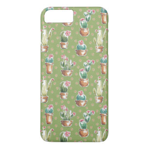 Desert Bloom Step Green Pattern iPhone 8 Plus/7 Plus Case