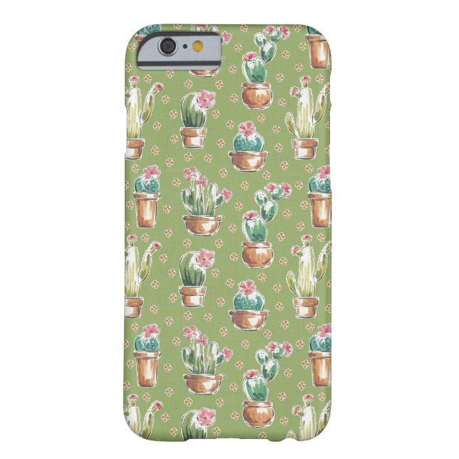 Desert Bloom Step | Green Pattern Case-Mate iPhone Case (Back)