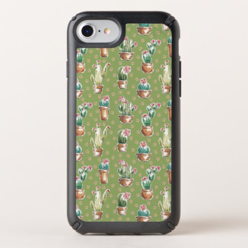 Desert Bloom Step  Green Pattern Speck iPhone SE876s6 Case