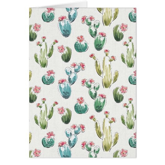 Desert Bloom Step | Pink Pattern Cards (Front)