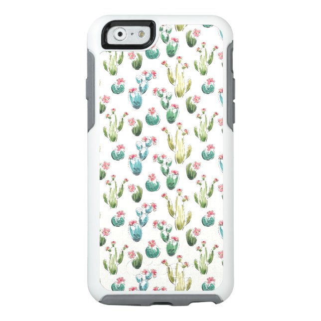 Desert Bloom Step | Pink Pattern Otterbox iPhone Case (Back)