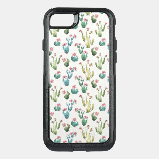 Desert Bloom Step | Pink Pattern Otterbox iPhone Case (Back)