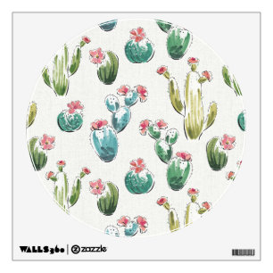 Desert Bloom Step   Pink Pattern Wall Decal