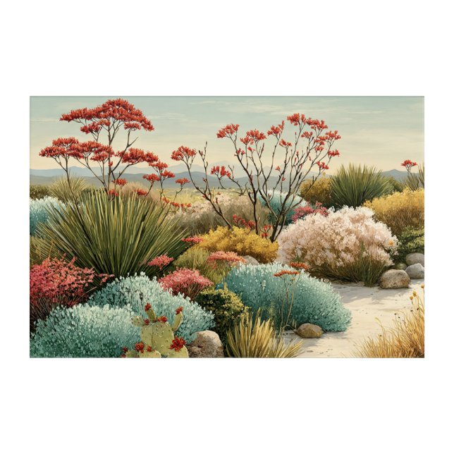 Desert Blooms Acrylic Print (Front)