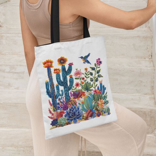 Desert Blooms Blossom Oasis Tote Bag