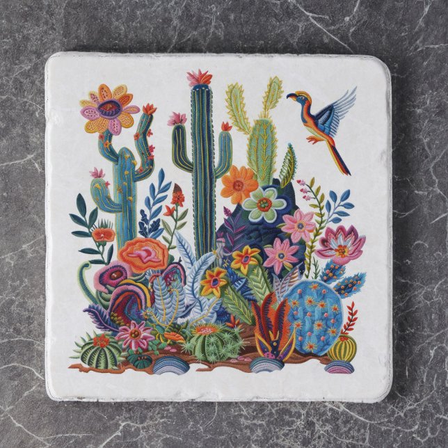 Desert Blooms Floral Symphony Trivet (Creator Uploaded)