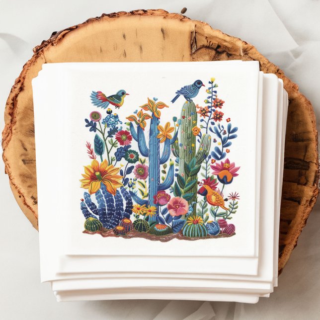Desert Blooms Saguaro Serenade Napkins (Creator Uploaded)