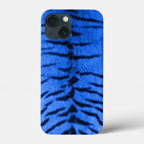 Desert Blue Tiger Skin Print iPhone 13 Mini Case
