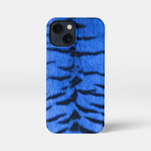 Desert Blue Tiger Skin Print iPhone 13 Mini Case